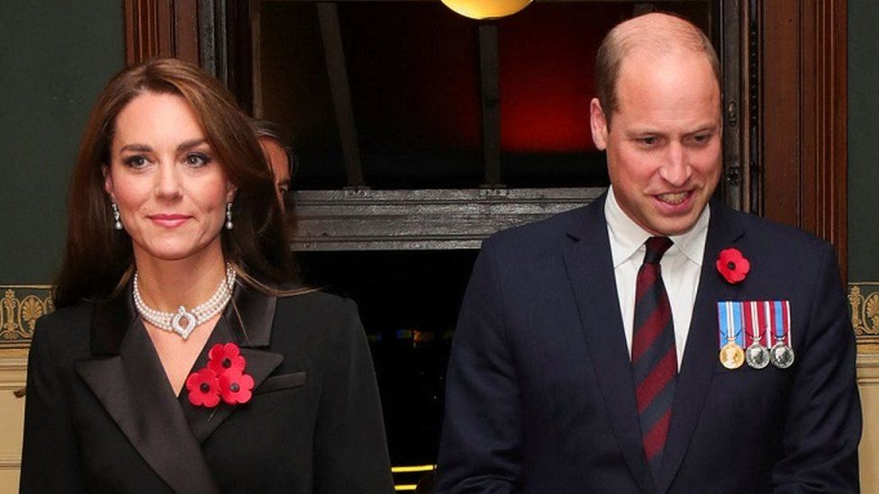 Kate and William arrive at the Royal Albert Hall