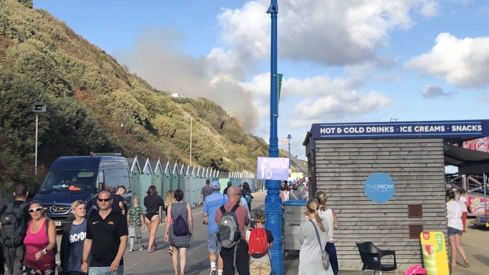 Fire on the Undercliff, Bournemouth