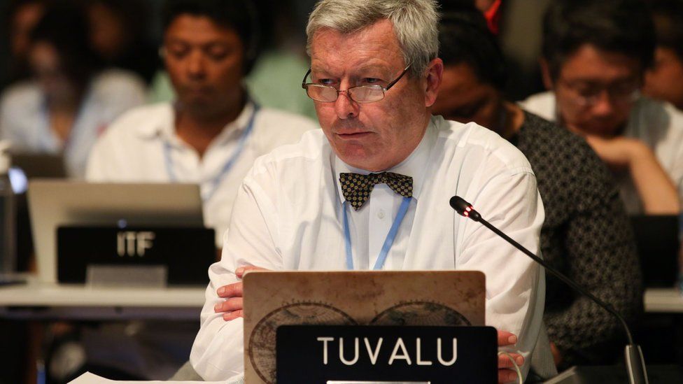 Tuvalu lead negotiator Ian Fry