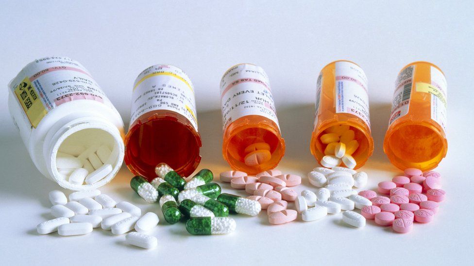 Bottles of medication