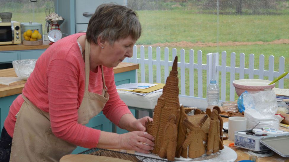 Contestant Val on the Great British Bake Off