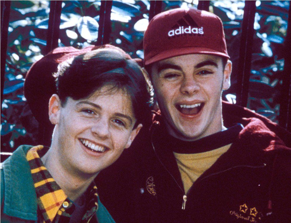 Declan Donnelly as Duncan and Ant McPartlin as PJ (Ant and Dec) in Byker Grove
