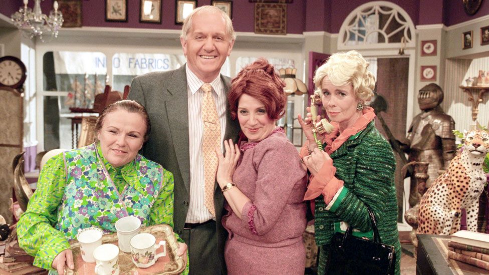 Celia Imrie (right) with Julie Walters, Duncan Preston and Victoria Wood