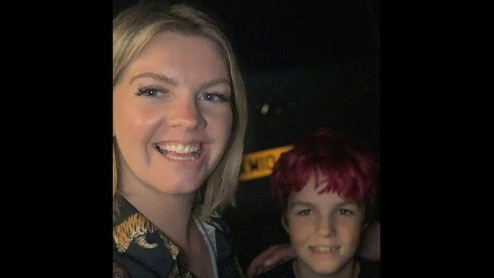 Angela Morey with her son Zac