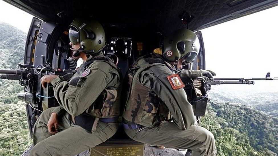 Helicopter crew in Venezuela ()6 December 2014)
