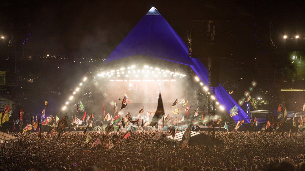 The Pyramid stage at Glastonbury in 2017