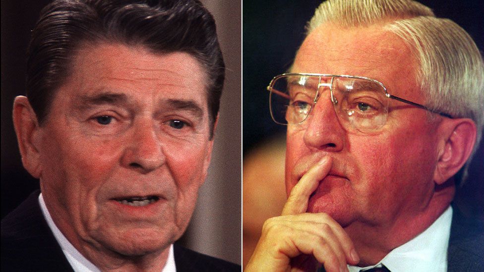 Ronald Reagan and Walter Mondale