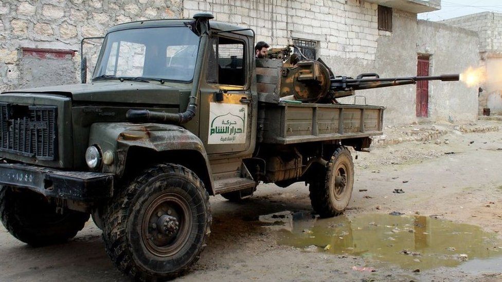 Ahrar al-Sham fighter in Aleppo province (January 2014)