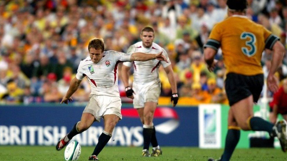 Jonny Wilkinson's winning drop goal in the 2003 Rugby (union) World Cup final