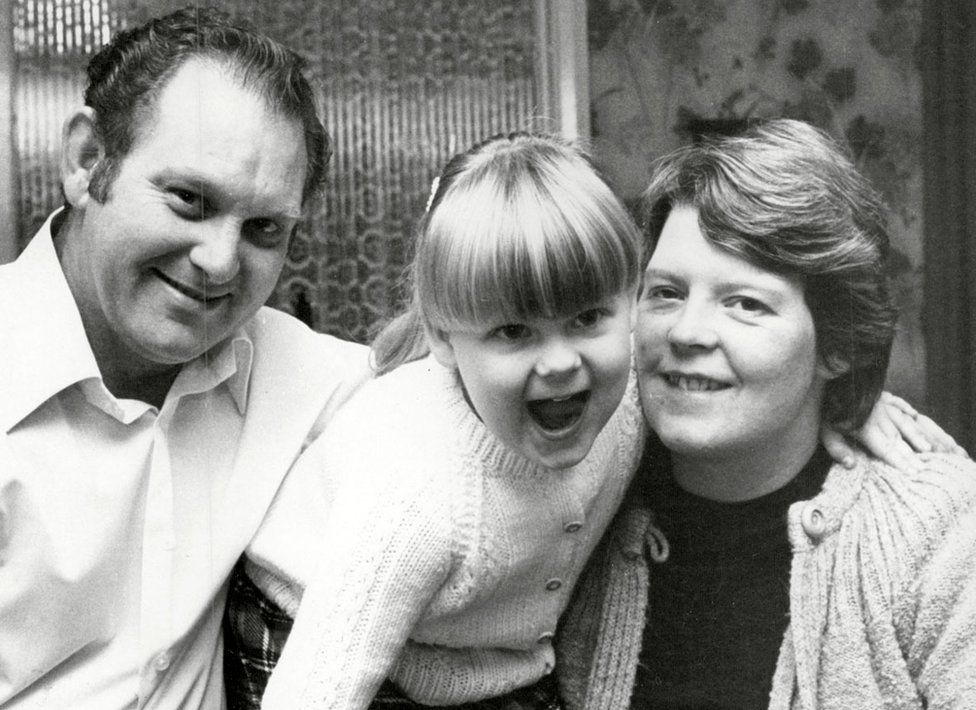 John and Lesley Brown with daughter Louise Brown