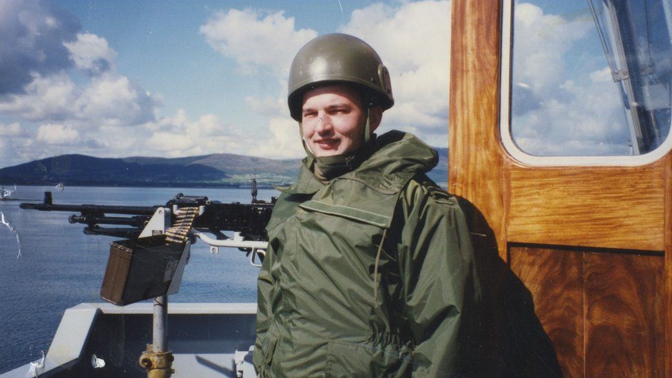 Craig serving in the Navy