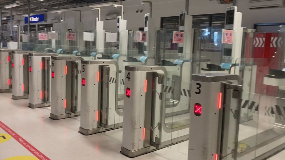 E-gates at Edinburgh Airport