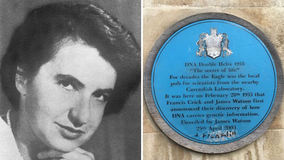 Rosalind Franklin and blue plaque