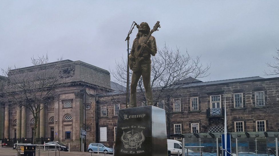 An artist's impression of how the proposed Lemmy statue might look