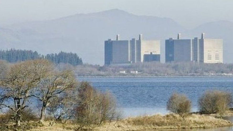 The decommissioned power station at Trawsfynydd