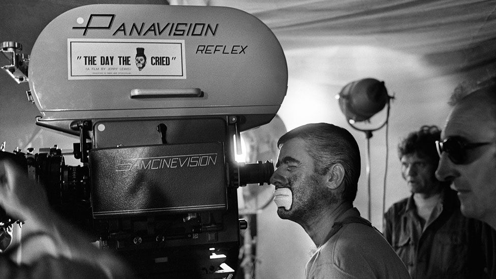 Jerry Lewis filming The Day the Clown Cried