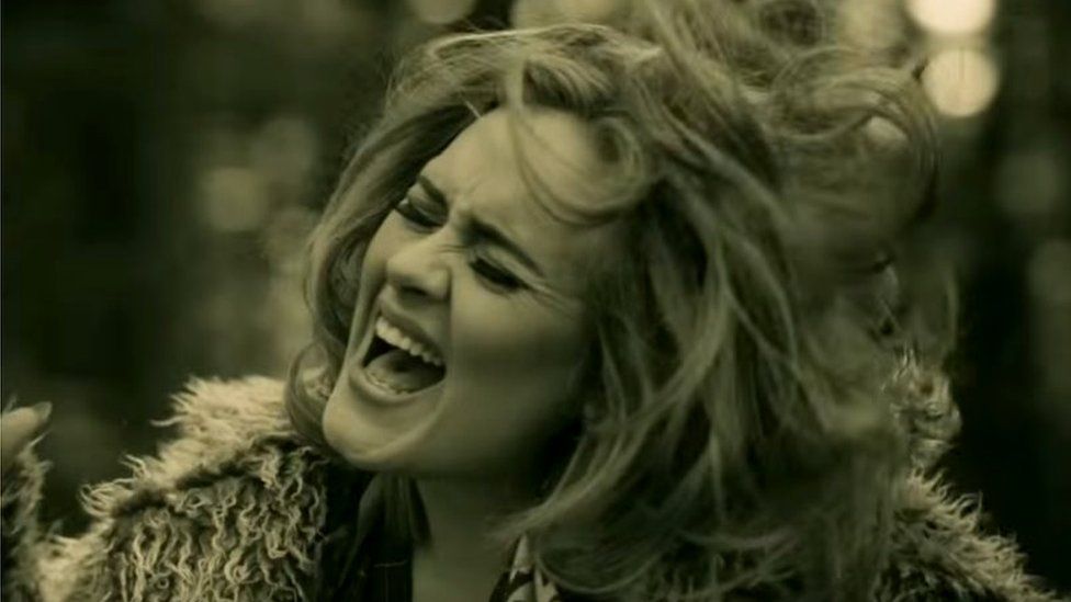 Adele in the video for Hello