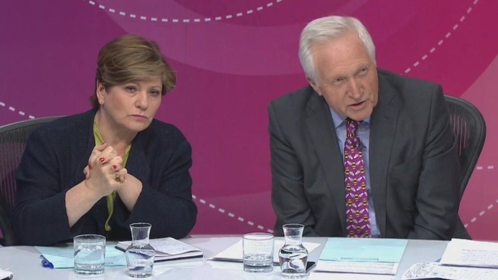Emily Thornberry and David Dimbleby