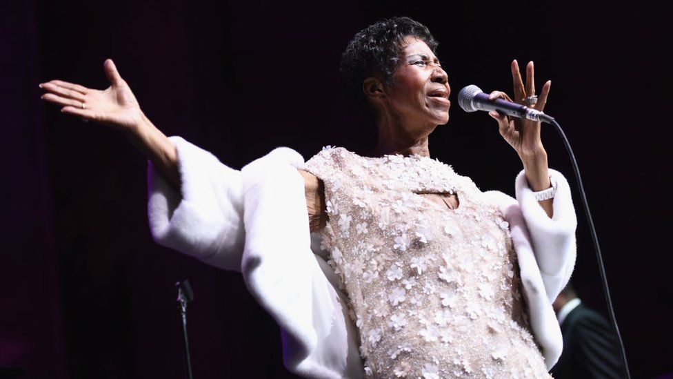 Aretha Franklin performs in November 2017