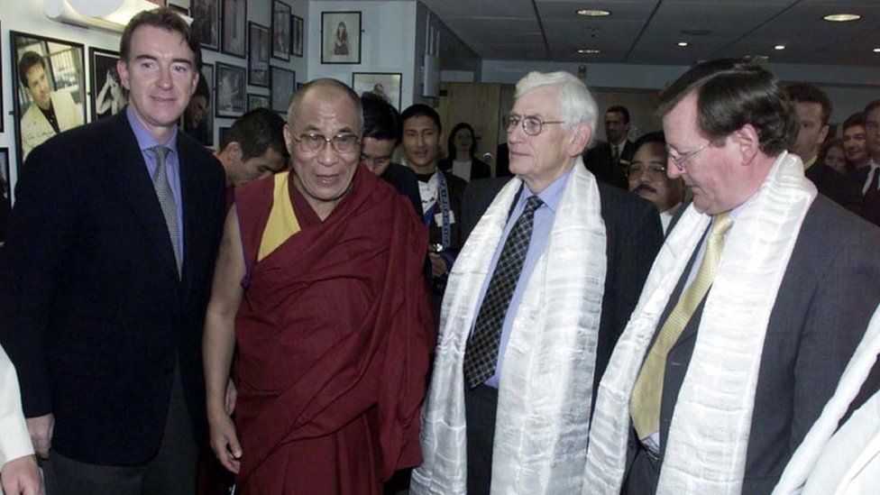 Dalai Lama with Lord Trimble