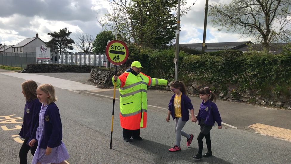 School crossing patrol staff fall by 23 in Wales BBC News
