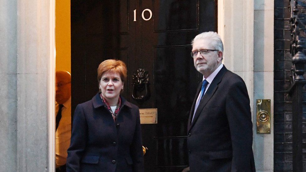 Nicola Sturgeon and Mike Russell