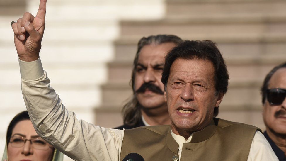 Pakistani Prime Minister Imran Khan, pictured in 2019