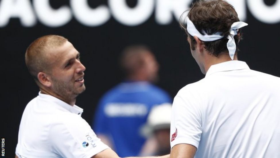 Australian Open: Roger Federer battles through against Dan Evans - BBC ...