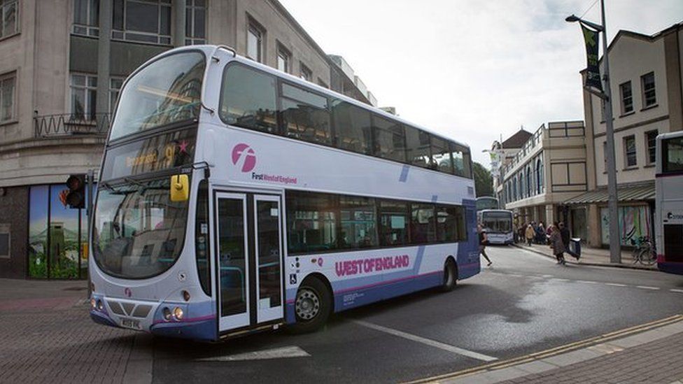 First Bus in the city centre