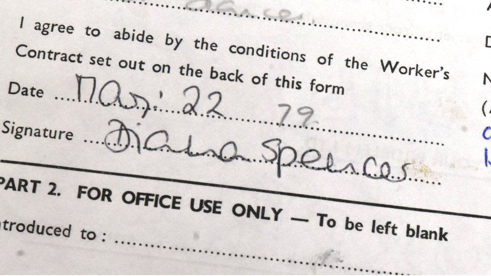 Princess Diana's signature