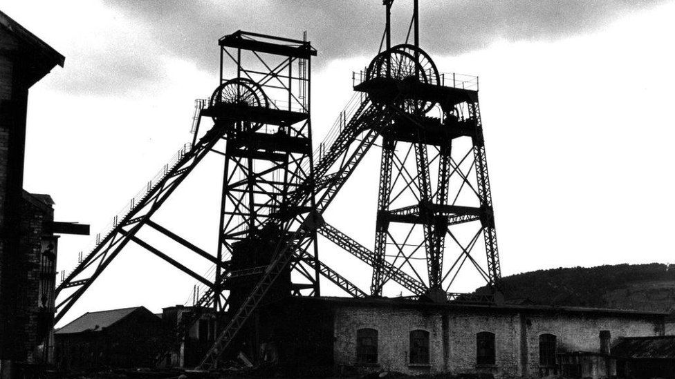 Albion Colliery in 1968, after it closed