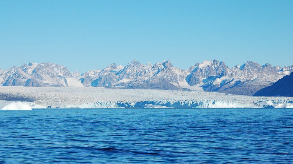 The Greenland ice sheet is the planet's second largest