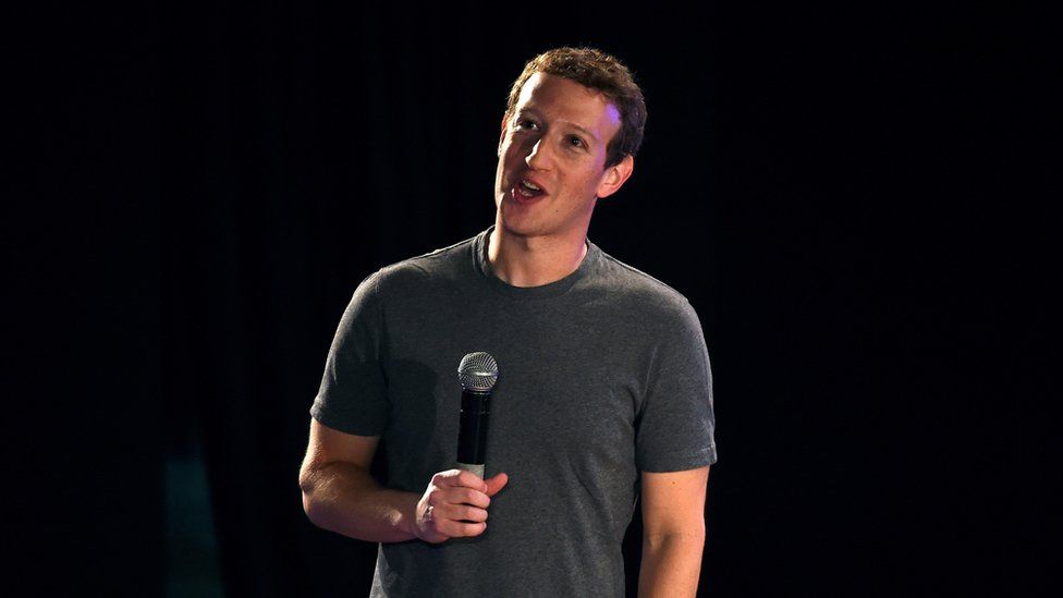 Facebook chief executive and founder Mark Zuckerberg speaks during a "town-hall" meeting at the Indian Institute of Technology