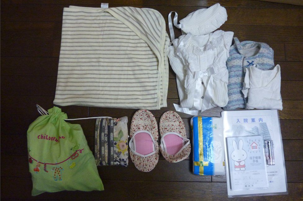 Takako Ishikawa's maternity bag