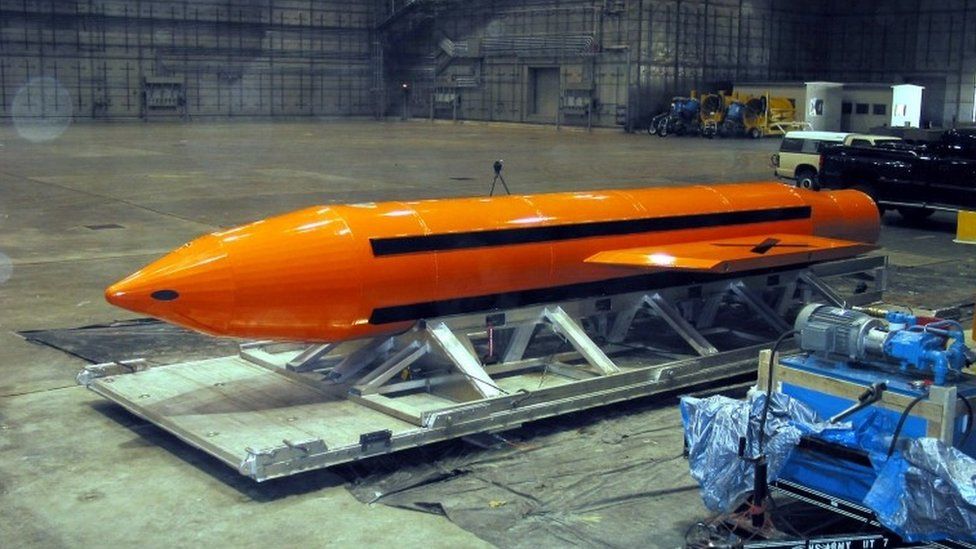 A MOAB prepared for testing in 2003