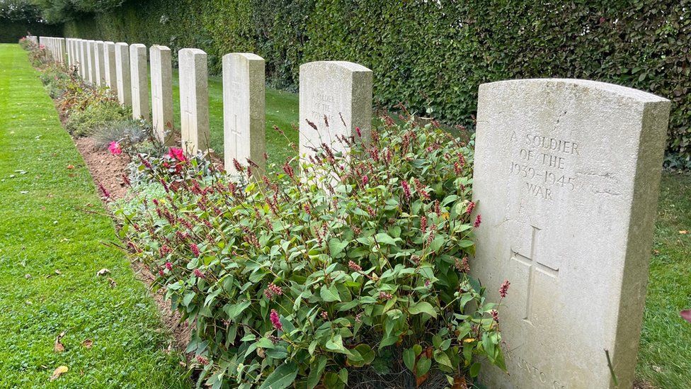 row of graves