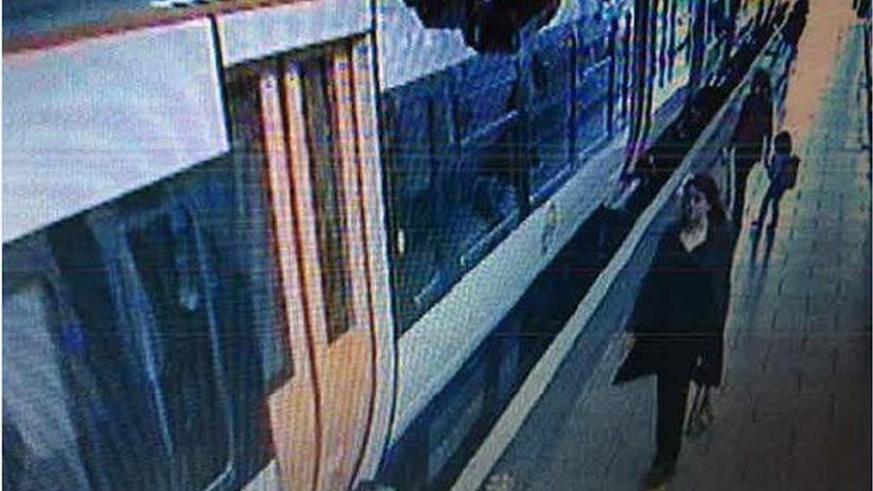 CCTV of Ms Ahmed at Wembley Central Railway Station