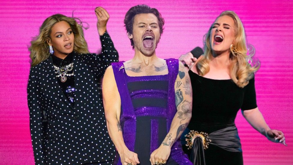 Beyoncé, Harry Styles and Adele