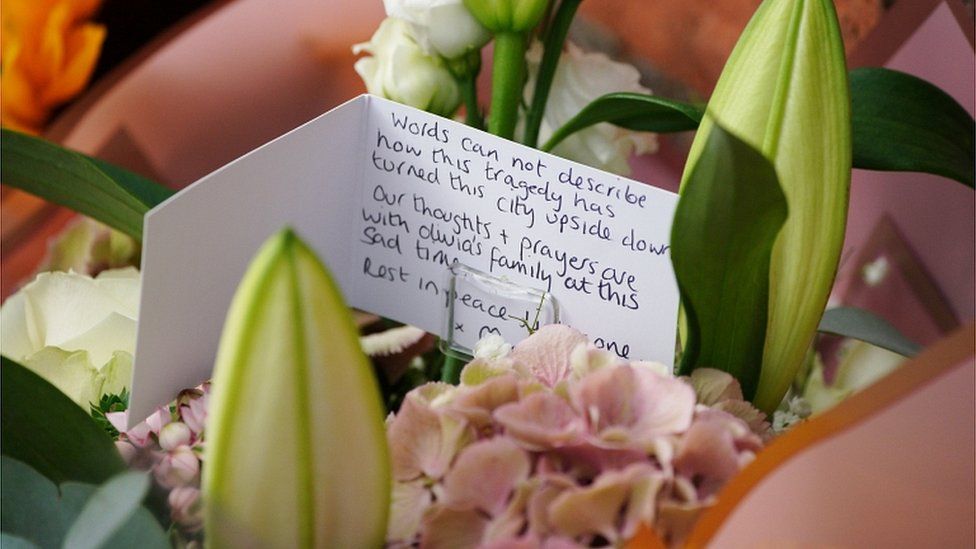 Floral tribute to Olivia Pratt-Korbel