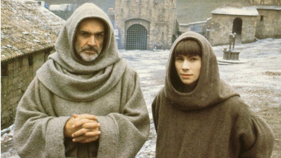 Sean Connery and Christian Slater in The Name of the Rose