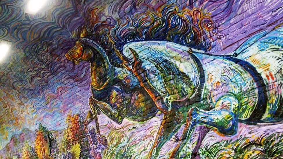 Abandoned Colinton railway tunnel in Edinburgh transformed by mural