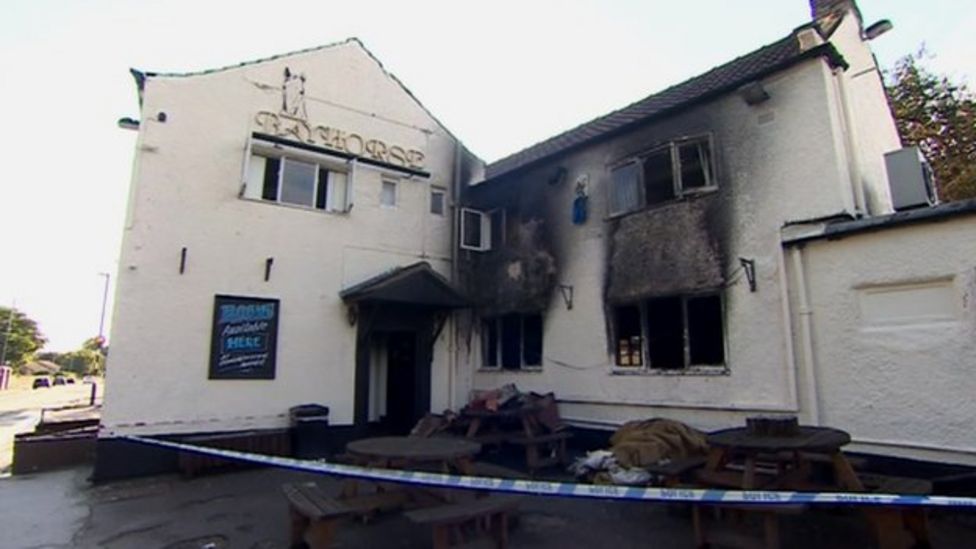 Knottingley pub arson suspect bailed by police BBC News