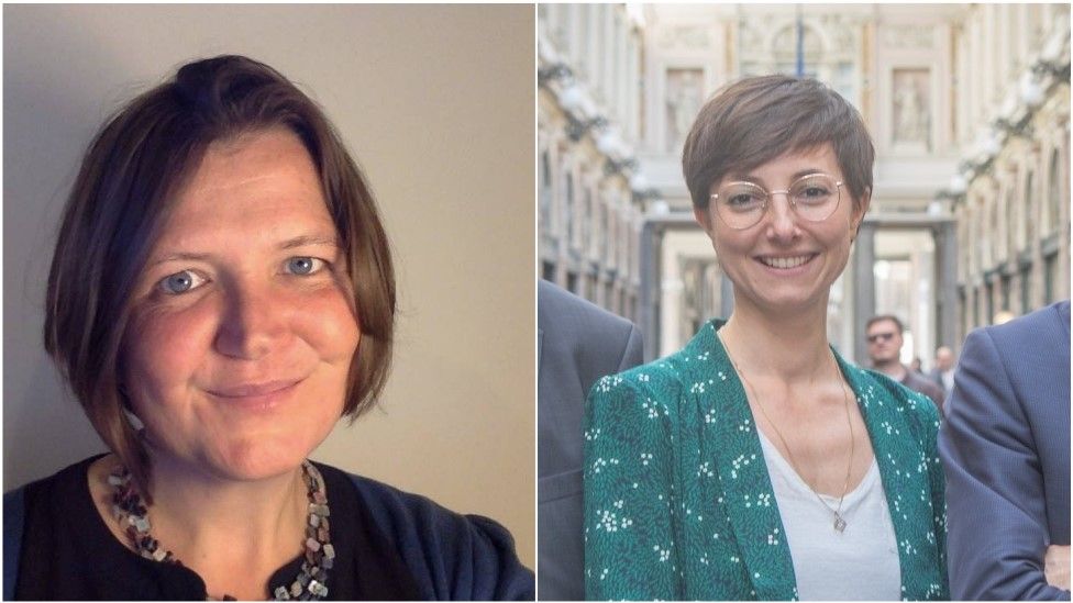 Nghị sĩ Ellie Chowns (trái) và Saskia Brichmont