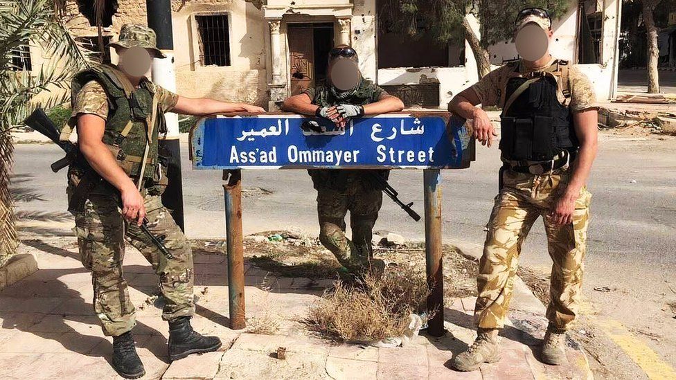 Wagner members in Syria