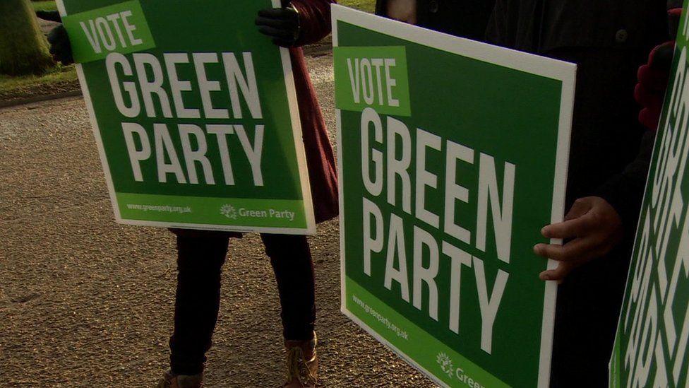Green Party placards
