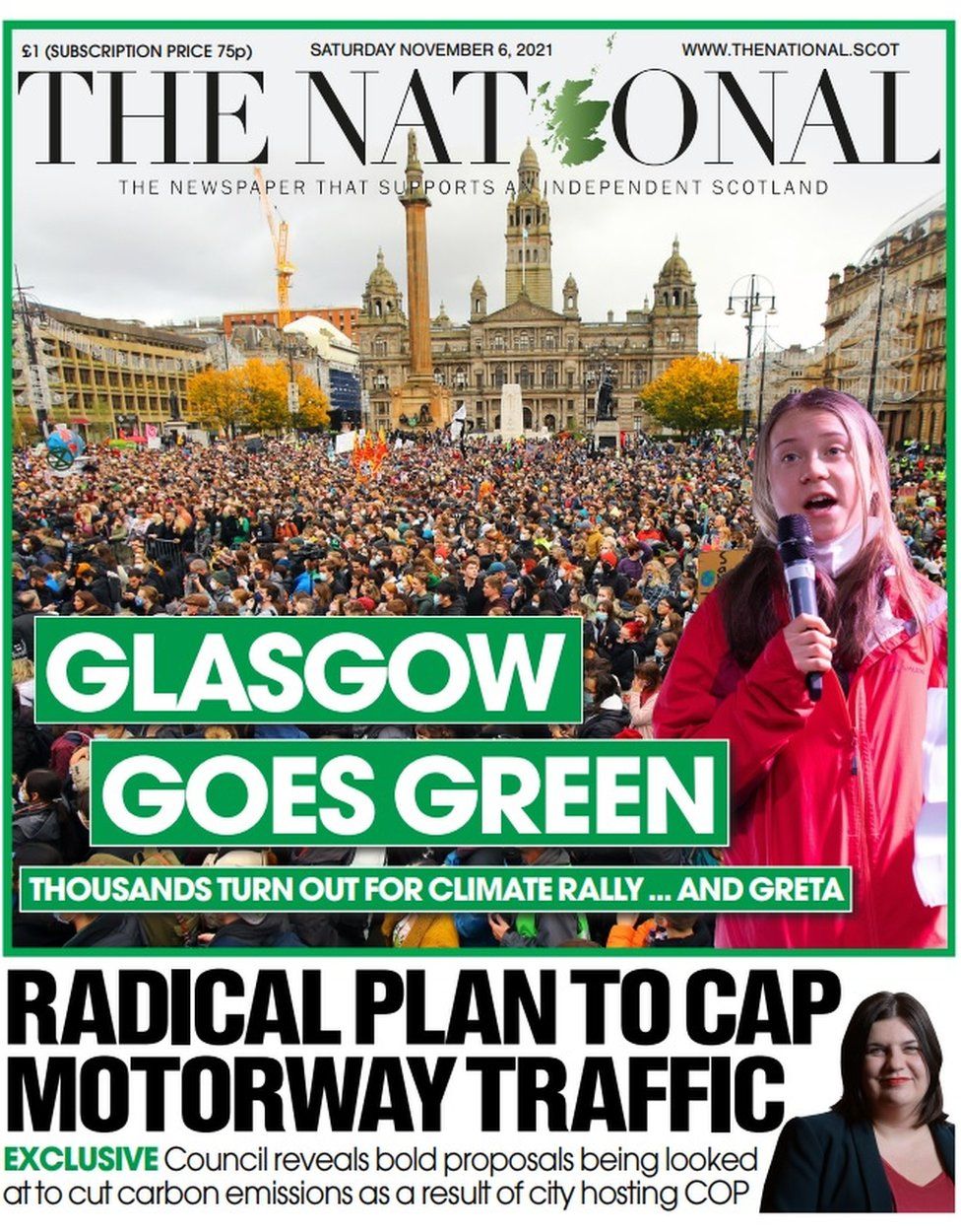 Scotland's Papers: Scotland 'goes Green' And Bonfire 'yobs' - BBC News