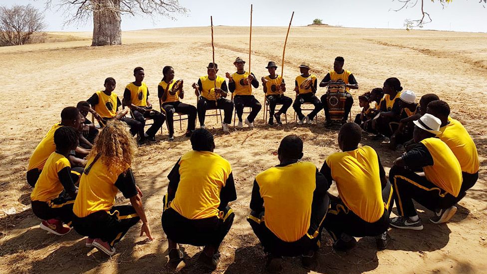 People practicing Capoeira Angola