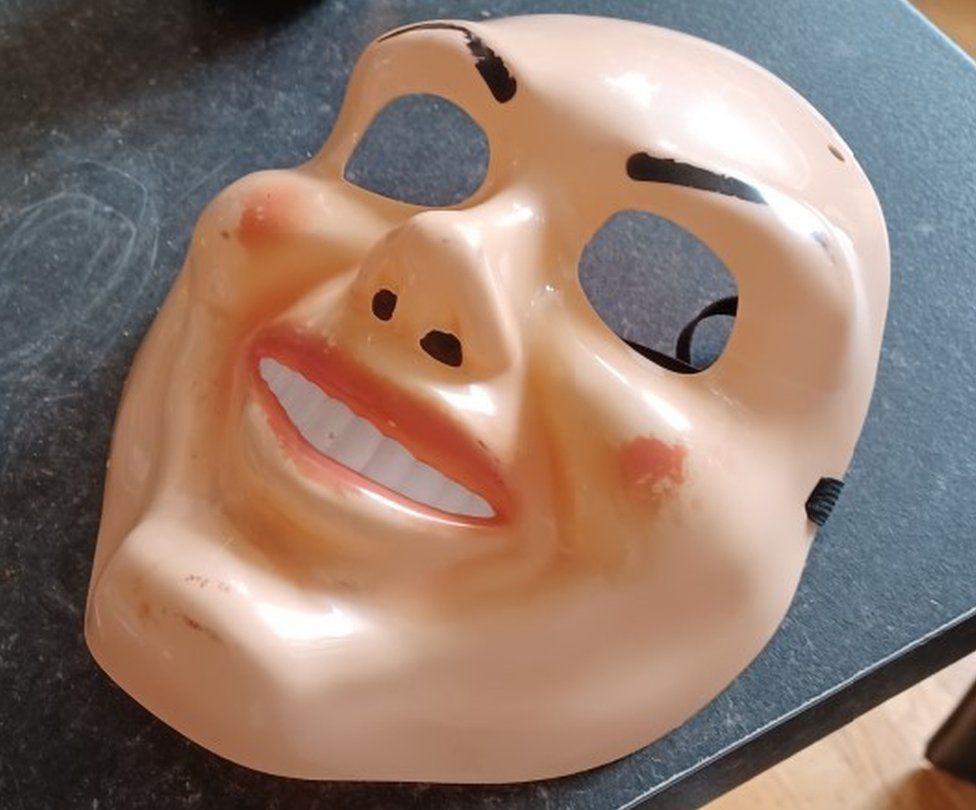 Mask found by police