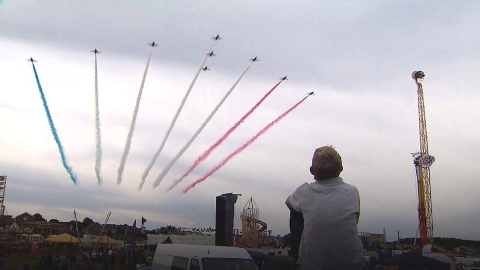 Red Arrows at Cromer