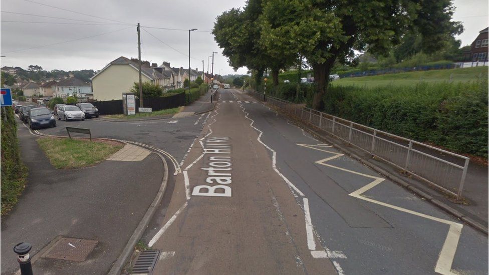 Police search for driver after pedestrian dies in Torquay BBC News